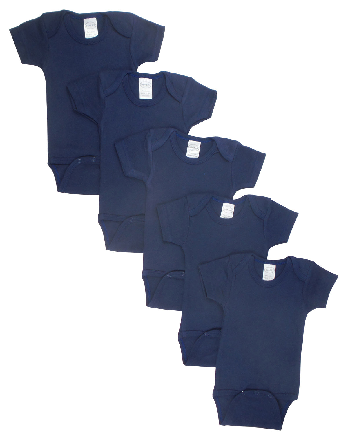 Navy Bodysuit Onezies (Pack of 5) Navy Bodysuit Onezies (Pack of 5)